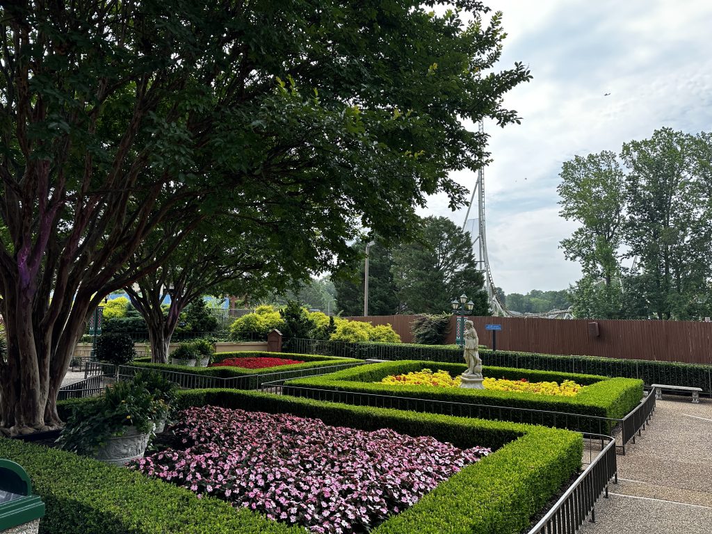 Pantheon in the distance Busch Gardens Williamsburg